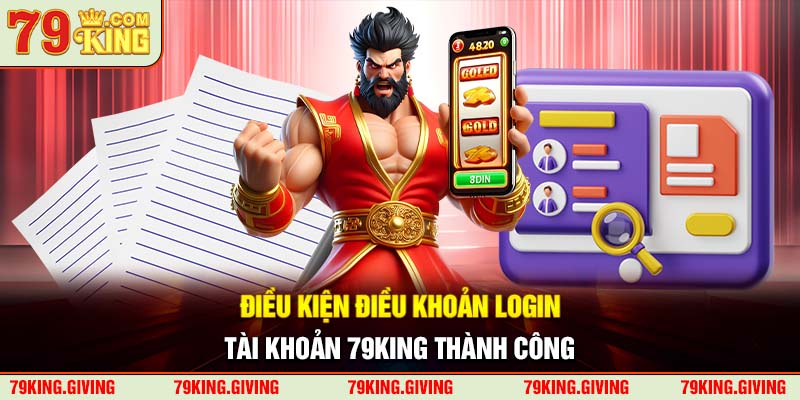 Điều kiện điều khoản login tài khoản 79KING thành công